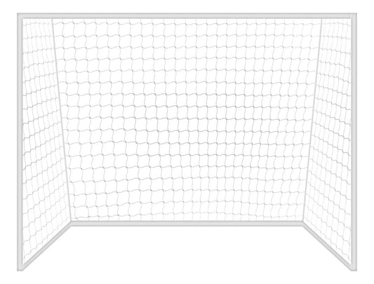 Redes X2 Arco 6mm Fútbol 5 3,2x2,1m Uv Gismar - Awesome White