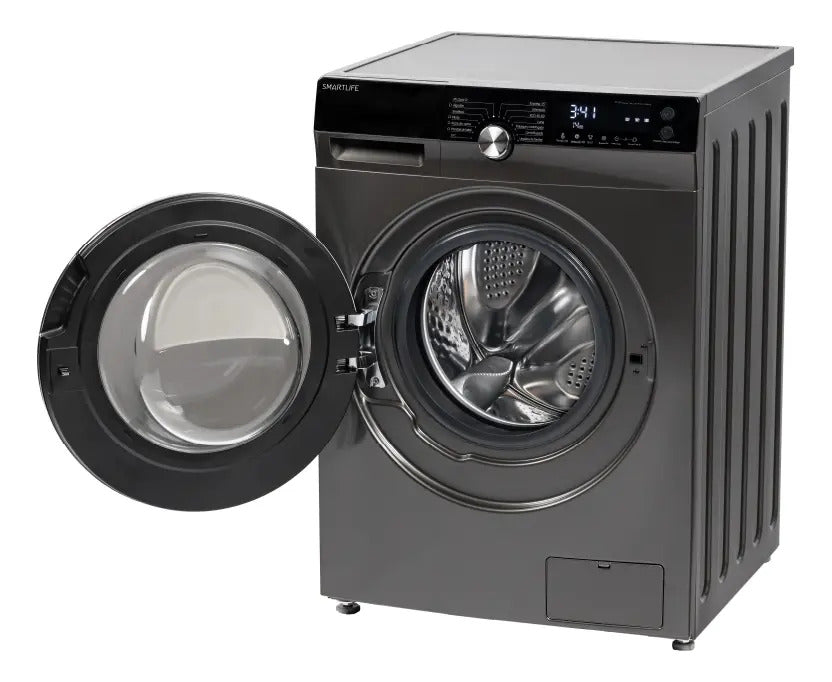 Lavarropas Smartlife Frontal 12 Kg Inverter Wmfl12inds Qofer Dark Inox