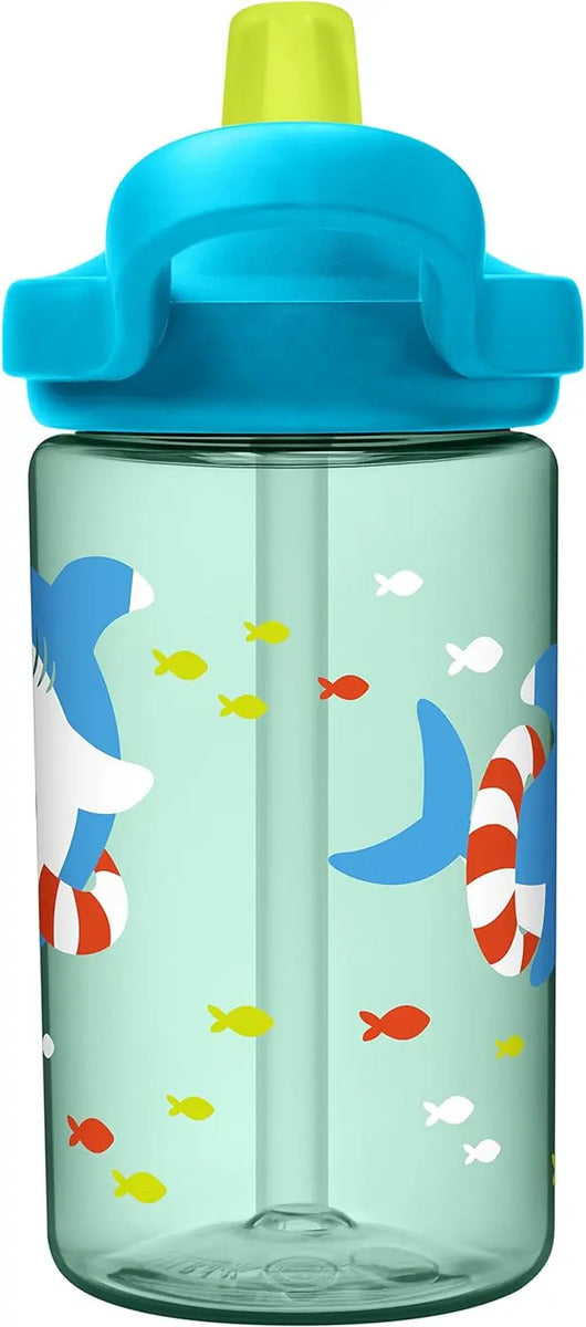Botella Eddy+ Plus Kids Tiburón 400ml Camelbak - Celeste