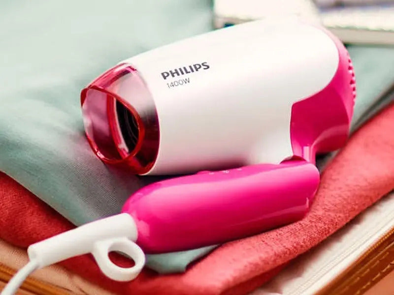 Secador De Pelo Philips Essential 1400w Bhd003 - Blanco/rosa