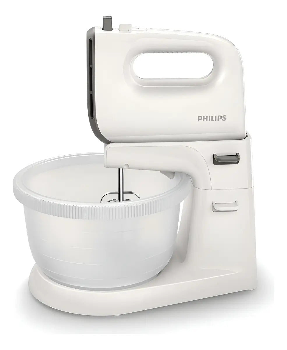 Batidora Con Bowl Philips 450w 5 Vel Hr3745/00 - Blanco