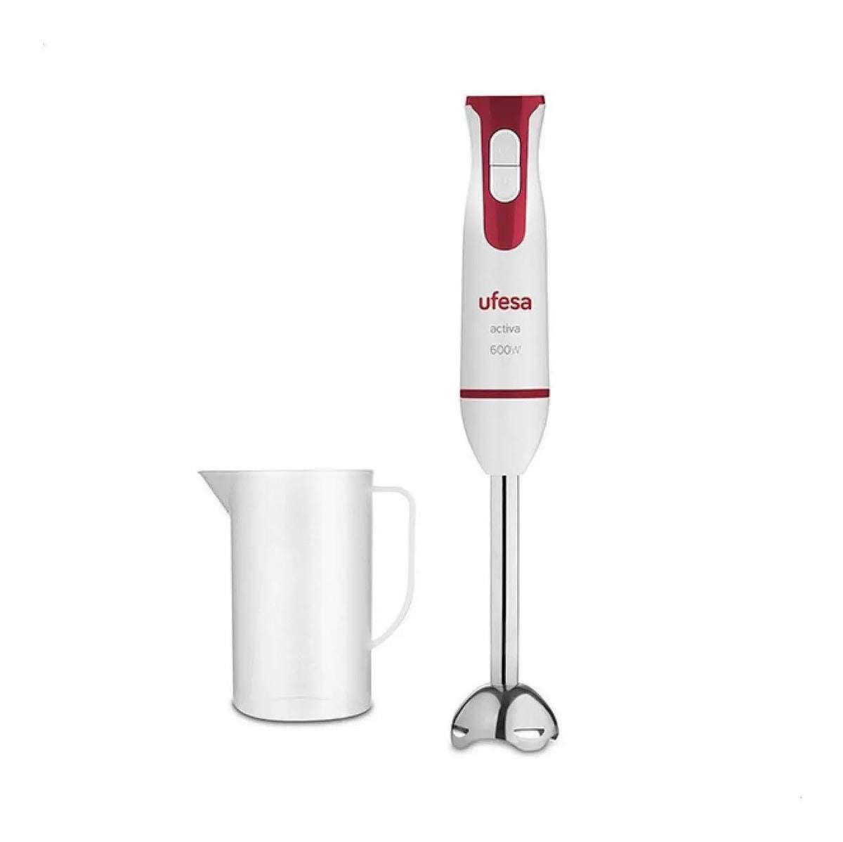 Mixer Ufesa 600w Activa Bp4551 - Blanco/rojo