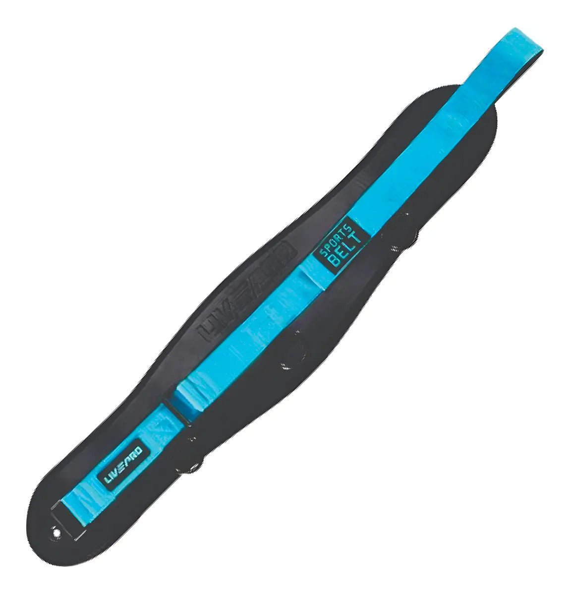 Cinturón De Tracción Cuero Pu 3 Anclajes Gym Livepro Negro