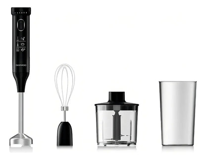 Mixer Daewoo Con Batidor, Picador Y Vaso - Negro