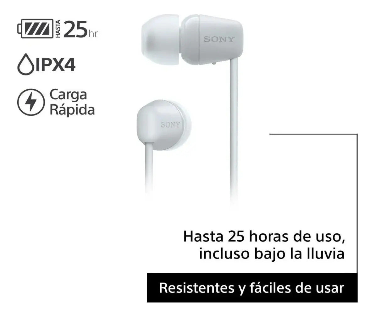 Auriculares Inalámbricos In Ear Sony Wi-c100 - Blanco