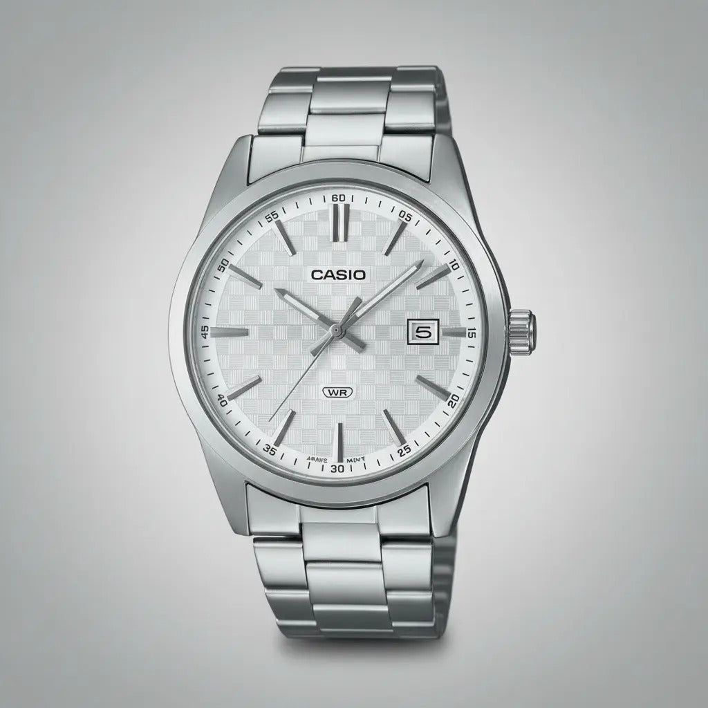 Reloj Casio Metal Hombre 41mm Mtp-vd03d-7a - Plateado