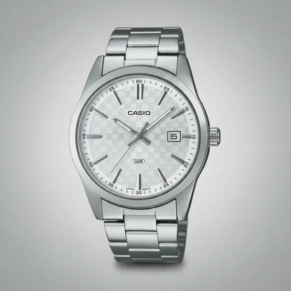 Reloj Casio Metal Hombre 41mm Mtp-vd03d-7a - Plateado