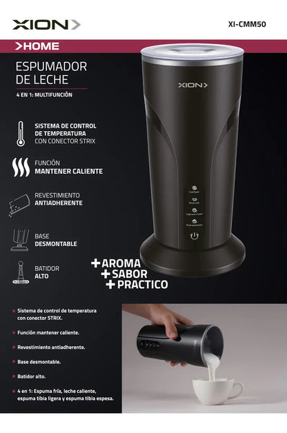 Espumador De Leche Multifunción Xion Xi-cmm50 - Negro