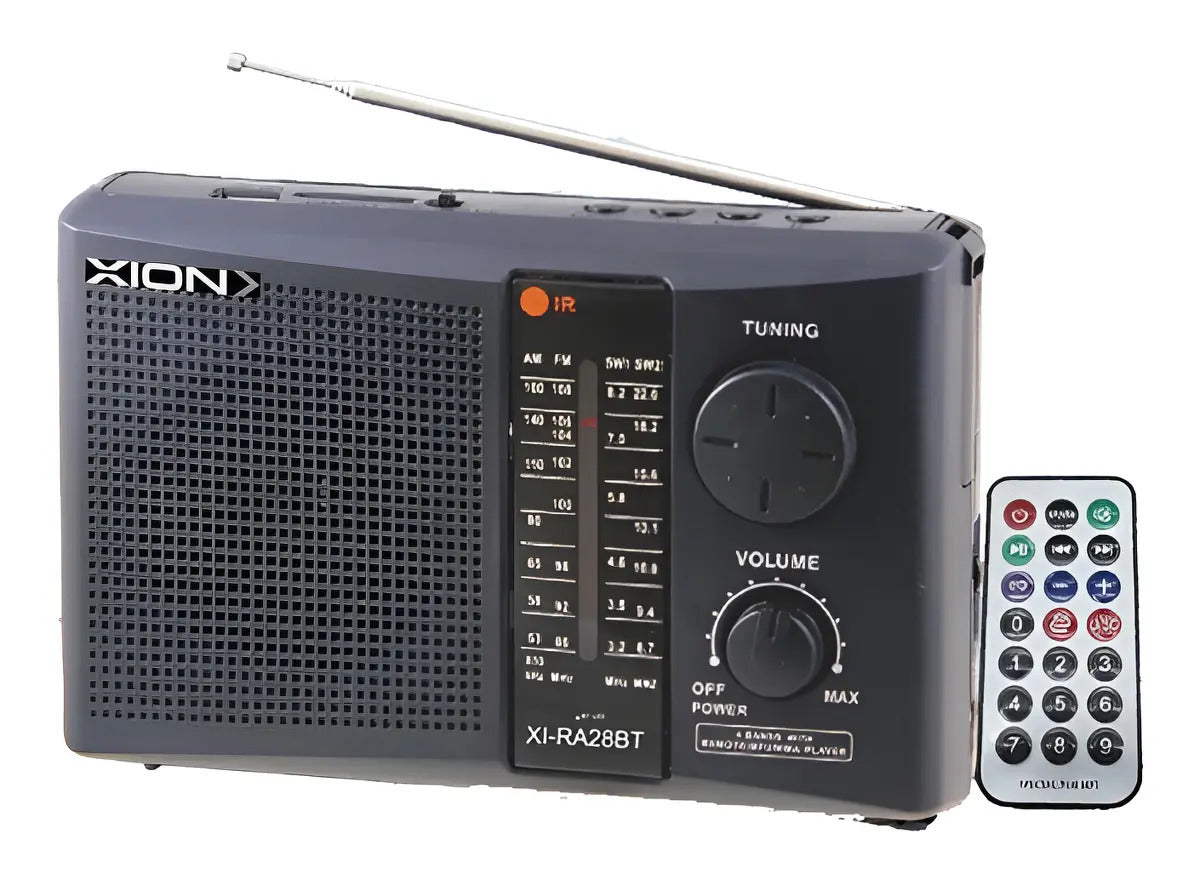 Radio Portátil Xion 7 Bandas Bt Control Xi-ra28bt Negro