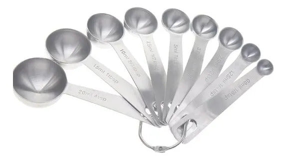 Cucharas Medidoras 9 Pcs Caja Color