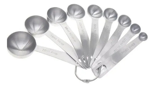 Cucharas Medidoras 9 Pcs Caja Color