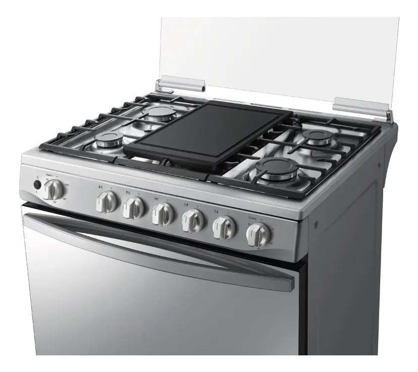 Cocina Samsung A Gas 5 Hornallas 115 L Inox Sanx52a7422cs Qo Espejado