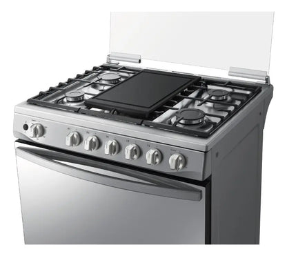 Cocina Samsung A Gas 5 Hornallas 115 L Inox Sanx52a7422cs Qo Espejado