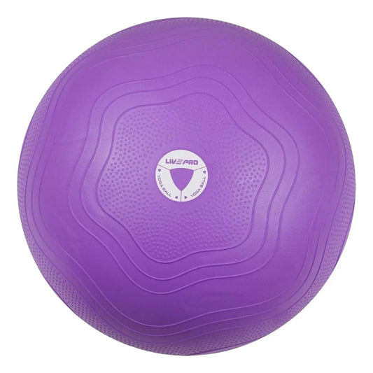 Pelota Pilates Fitball Antideslizante 55cm Livepro Violeta