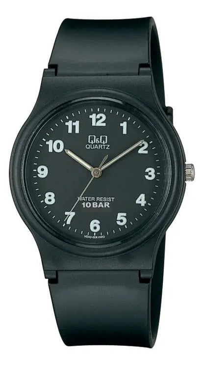 Reloj Q&q Silicona Hombre 34mm Vp46j004y - Negro