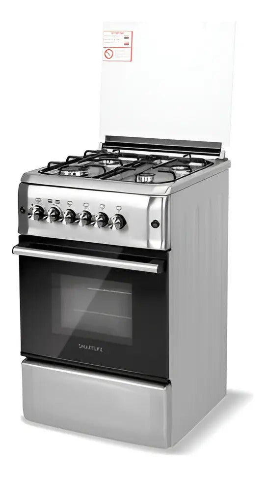 Cocina A Gas Smartlife 50x55cm Inox Sl-ks5055g - Plateado