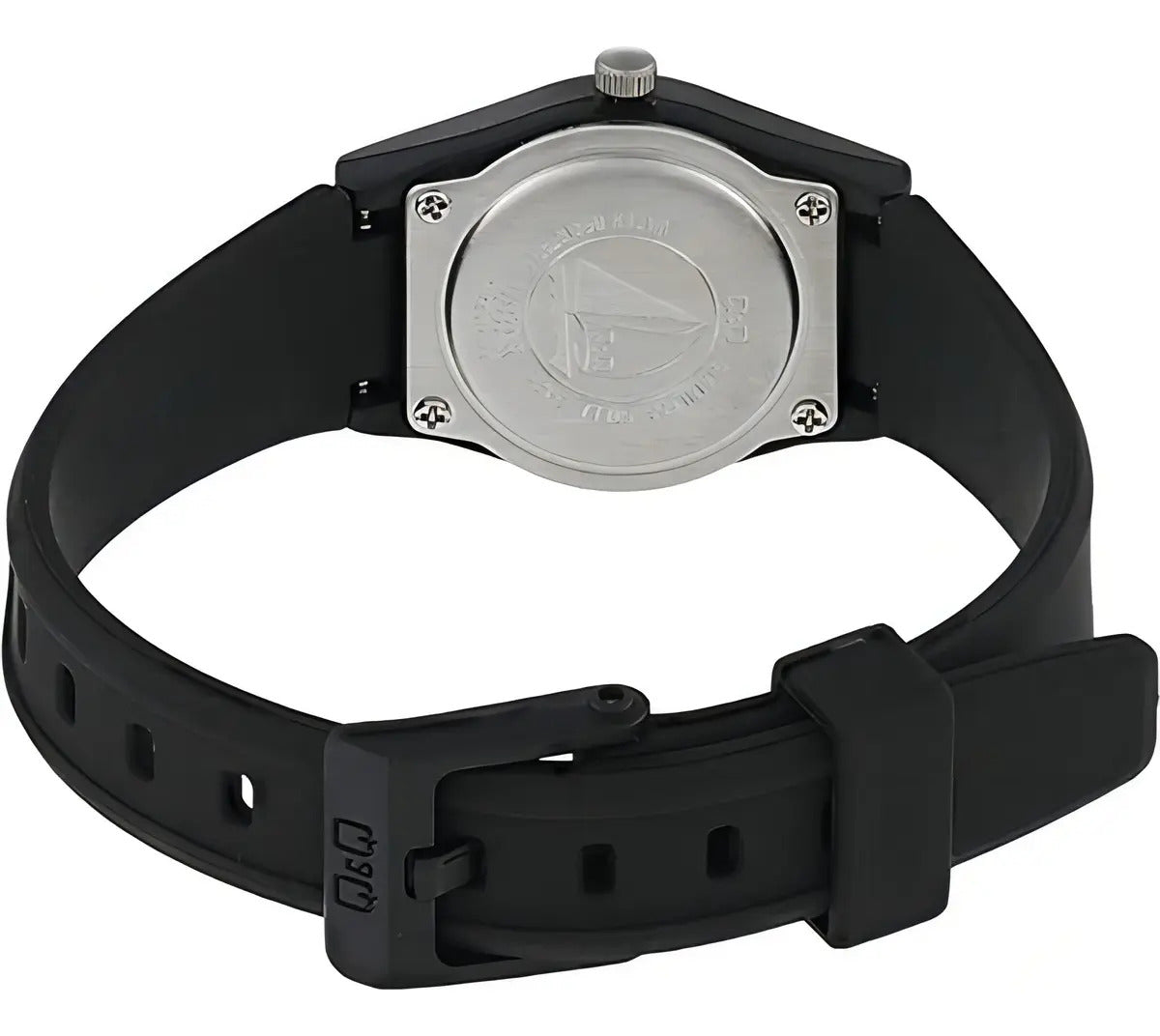 Reloj Q&q Silicona Dama 24mm Vp35j001y - Negro