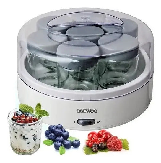 Yogurtera Eléctrica Daewoo + Recetario - Blanco