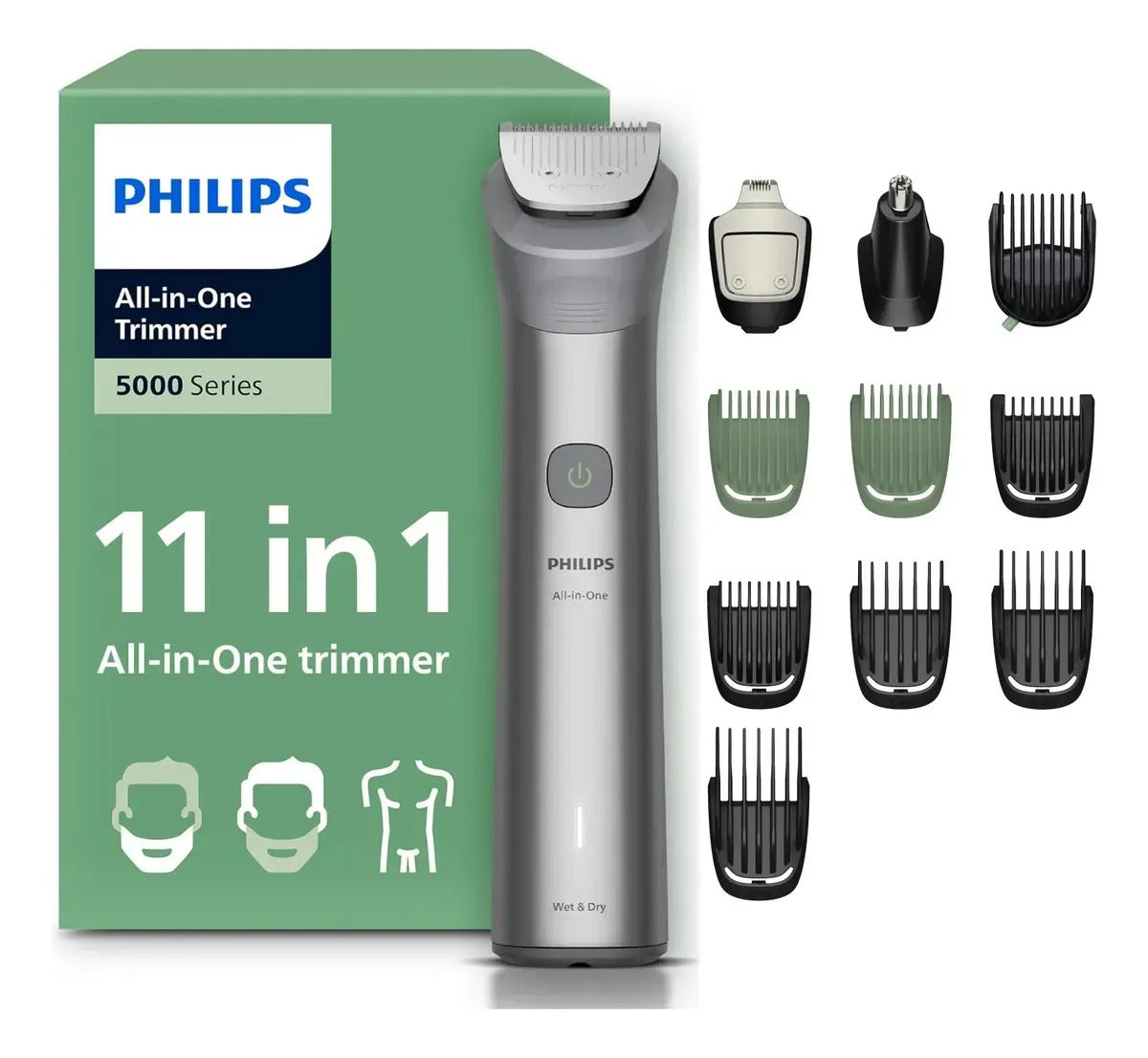Multigroom Philips Serie 5000 Mg5923/15 - .uy Gris