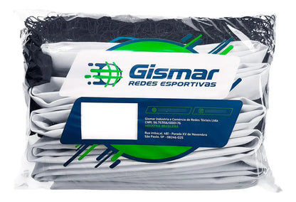 Red Pro Volley 4 Tiras Pvc 10x1m Mallado 5cm Gismar Blanco