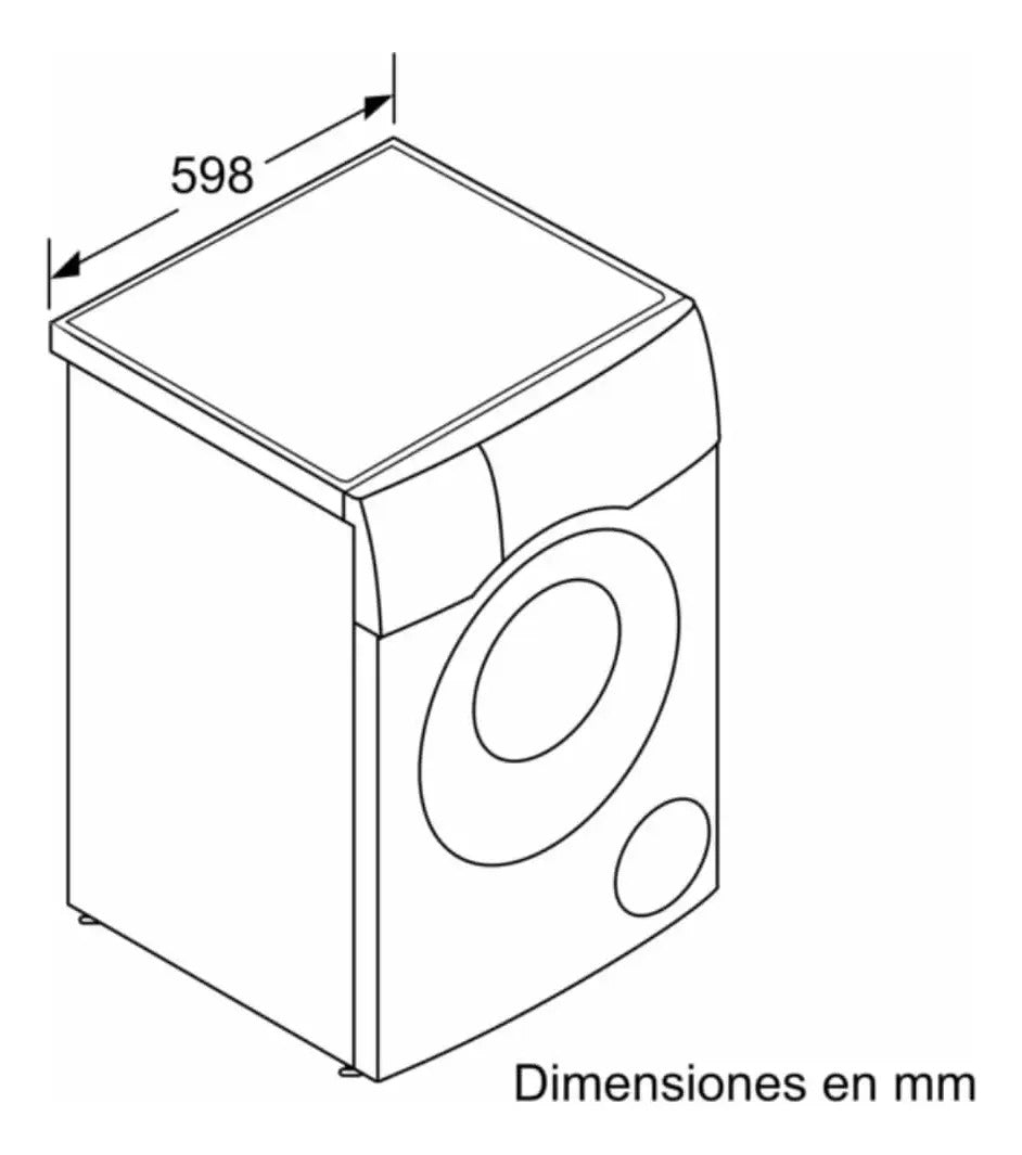 Lavadora Secadora Bosch 10,5/6 Kg Wnc254a0es - Blanco