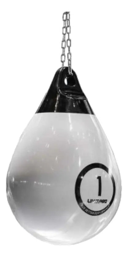 Bolsa Saco De Boxeo De Agua 40kg Pro Livepro - Blanco