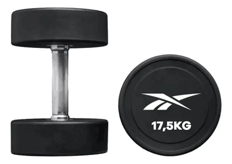 Mancuerna Redonda Cpu 17,5kg Reebok - Negro