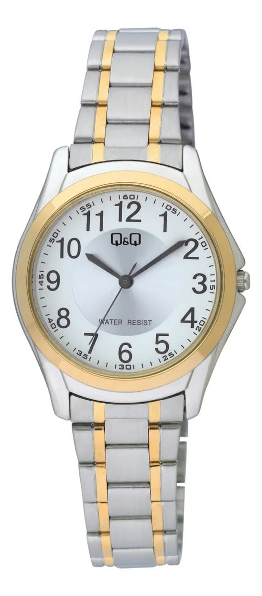 Reloj Q&q Metal Dama 31mm C55a-003py - Plateado