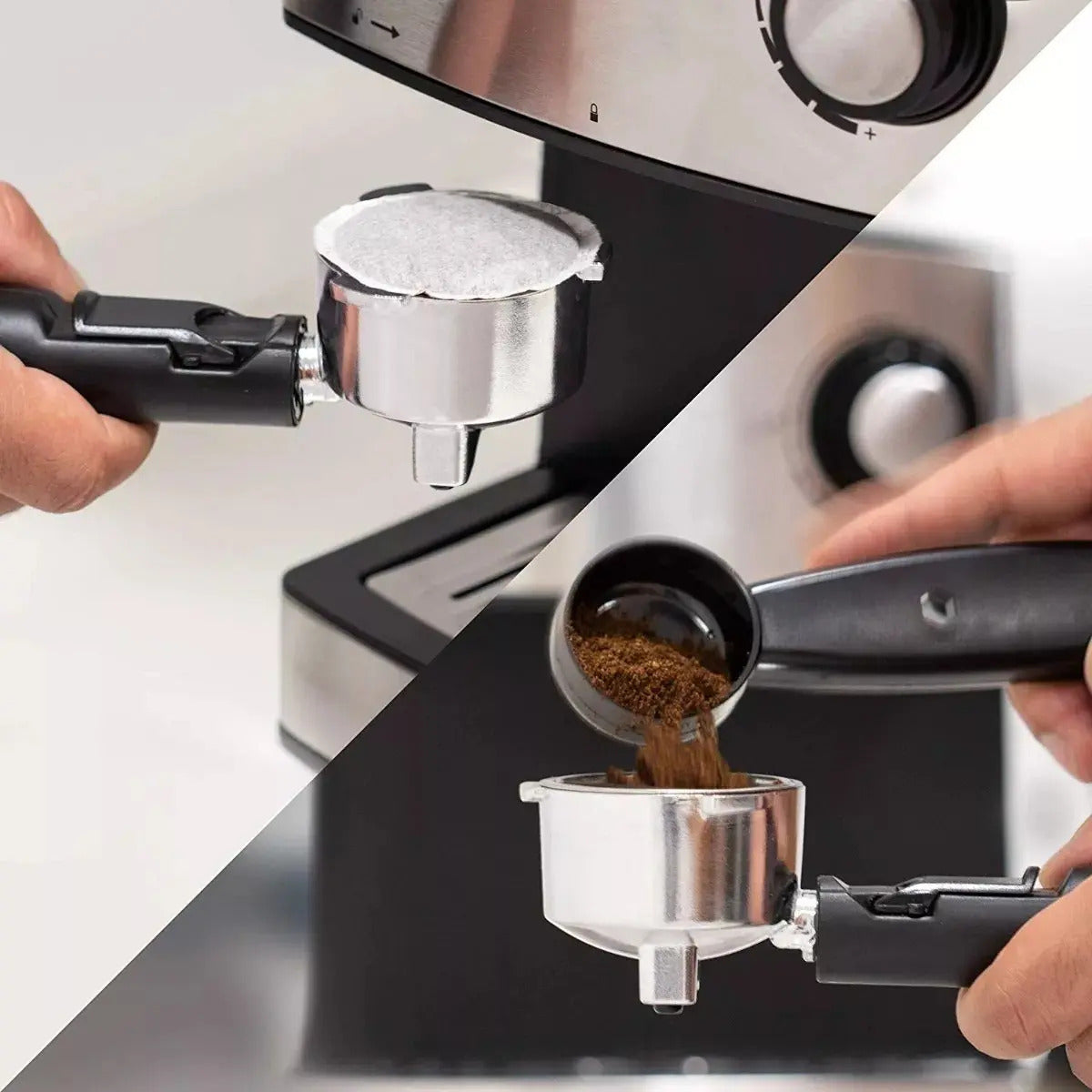 Cafetera Expresso Ufesa Automatica Y Cápsulas - Negro/plata