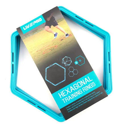 Hexágono Panel Entrenamiento Coordinación Livepro Azul