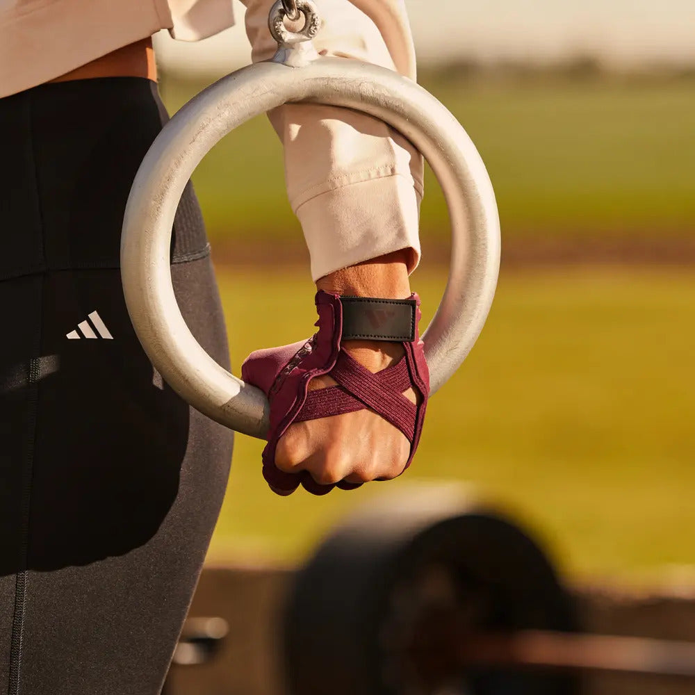Guantes De Entrenamiento Mujer Bordo adidas Fitness Talle M Geométrico