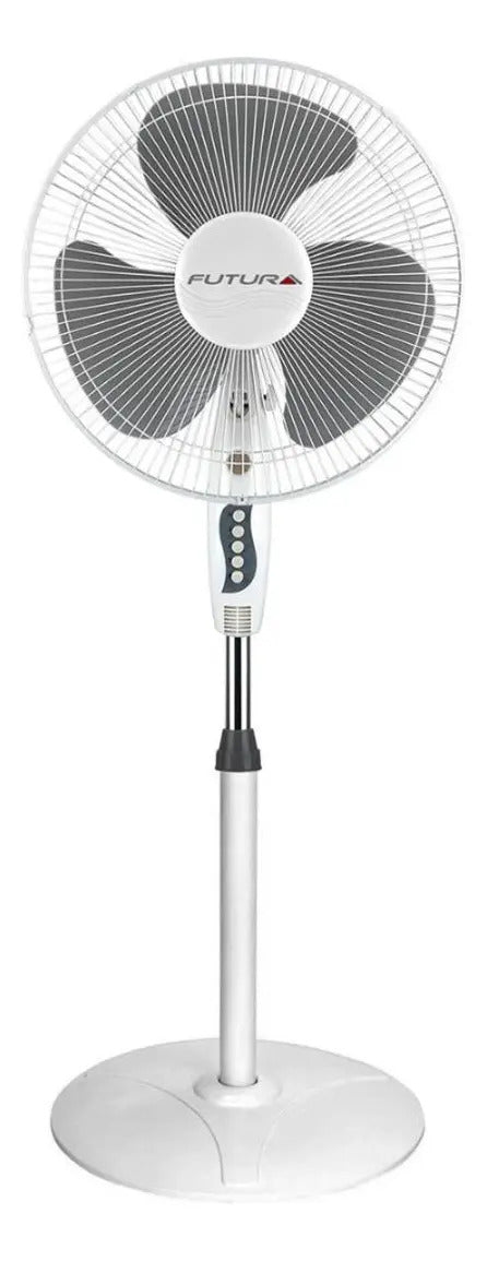 Ventilador De Pie 40 Cm Futura Fut-1613r - 40 Cm 50 Blanco Gris Plástico