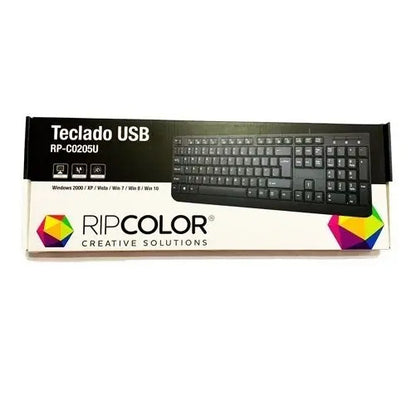 Teclado Usb Ripcolor C0205u - Negro No Aplica