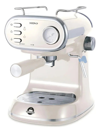 Cafetera Expreso Capuccino Retro 1,5l Xion Xi-cm71 Beige