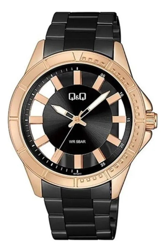 Reloj Q&q Metal Qb70j412 - Negro