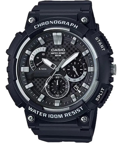 Reloj Casio 56mm Silicona Mcw-200h-1avdf - Negro Violeta Gris