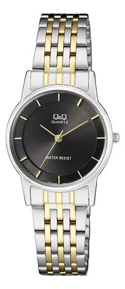 Reloj Q&q Metal Dama 30mm Qa57j402y - Plateado