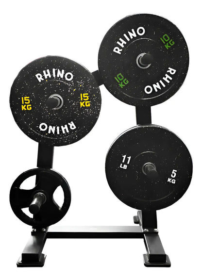 Soporte Para Discos Olímpicos 8 Posiciones Rhino - Negro