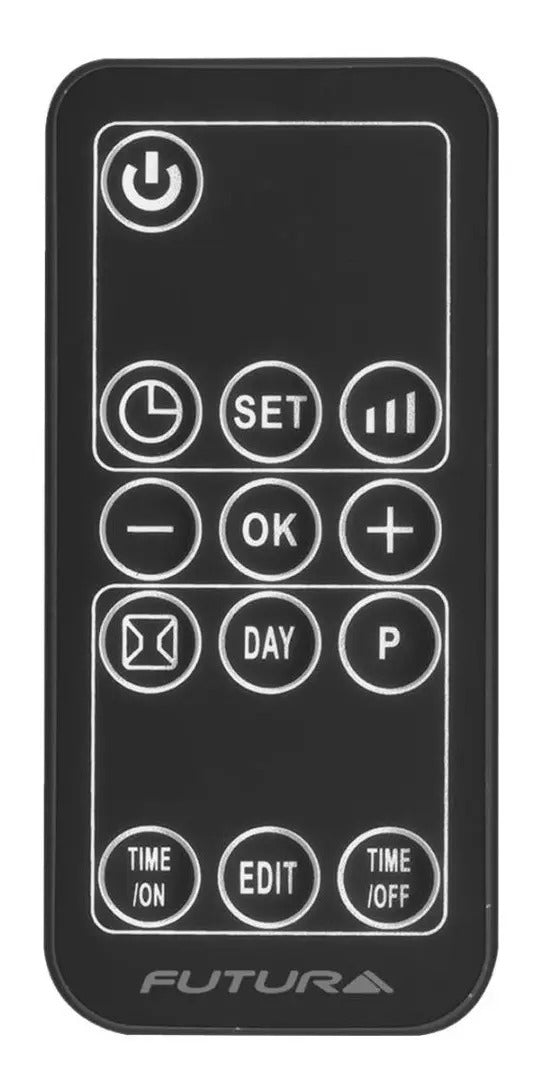 Calefactor De Pared Para Baño Futura Fut-cp200 - Negro