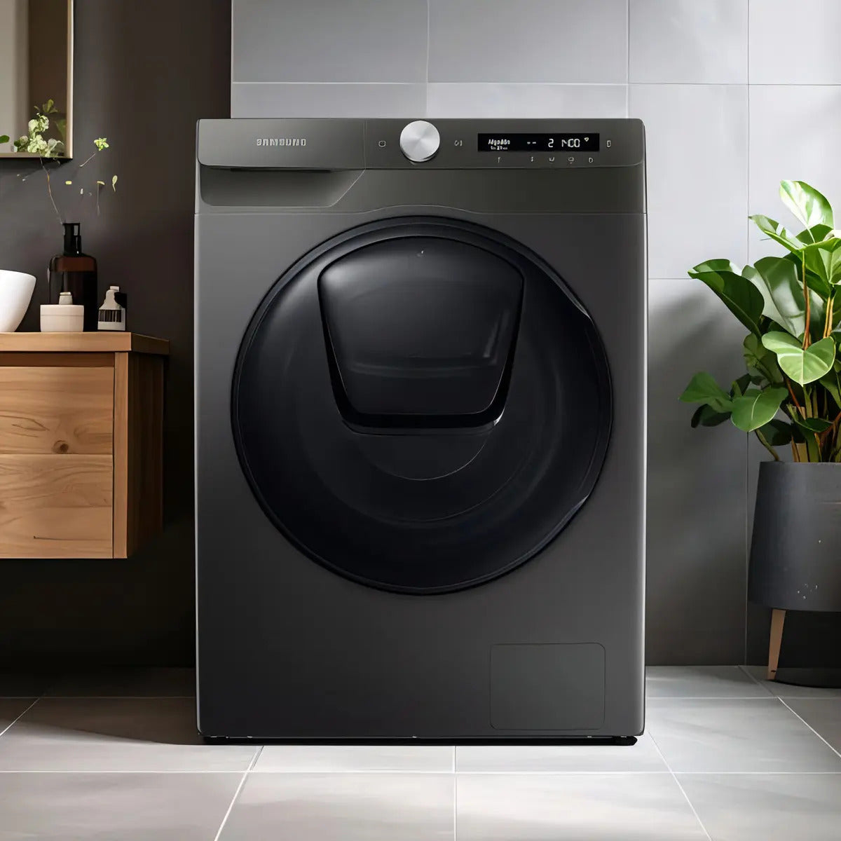 Lavasecarropas Samsung Inox 10,5 / 6 Kg Inv Wd10t554dbn Qofe Gris