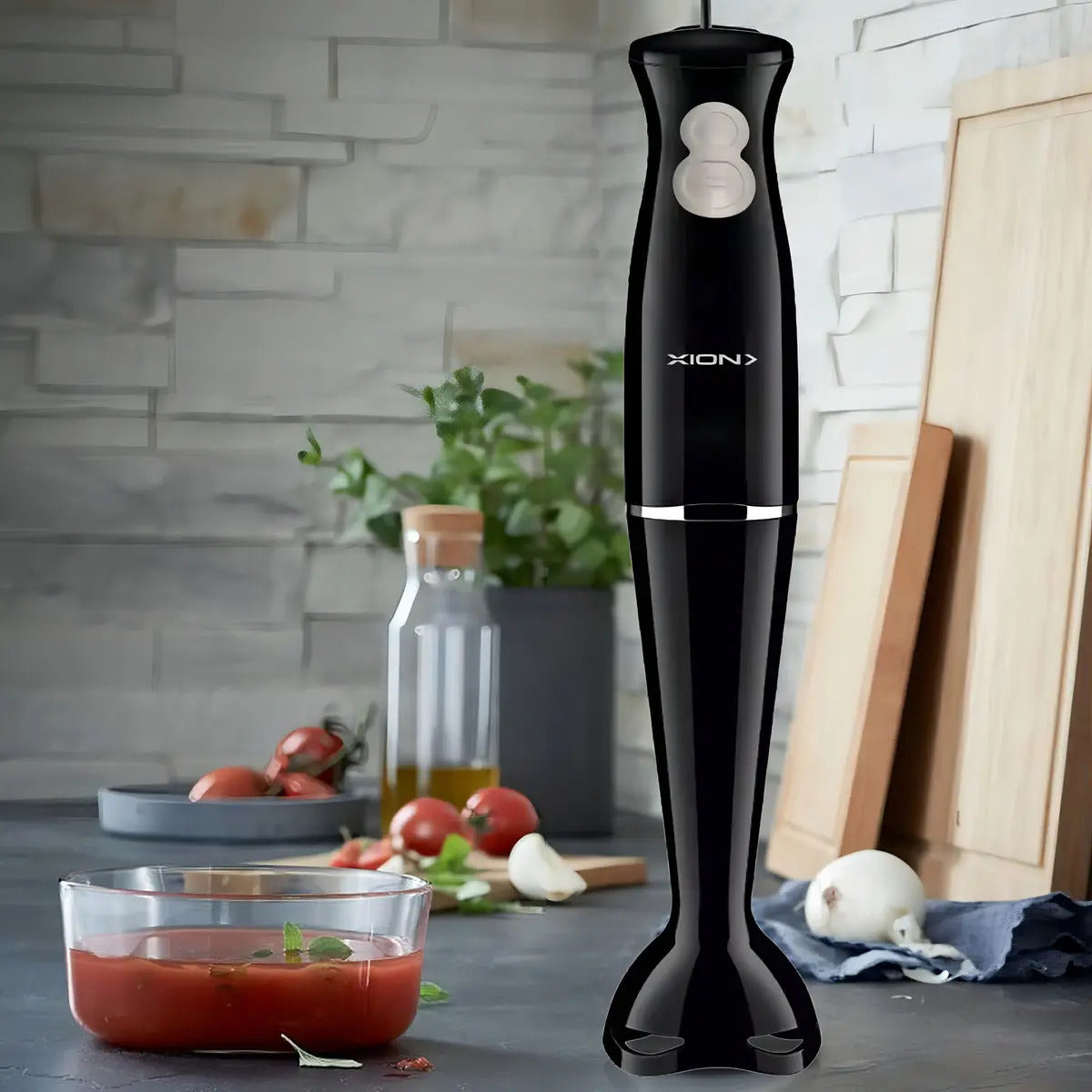 Mixer Xion 350w Cuchillas De Acero Inox Xi-li350 - Negro