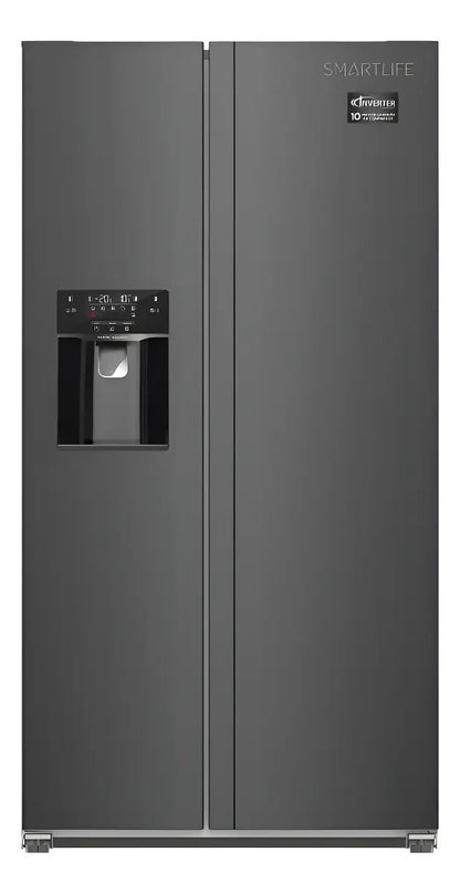 Heladera Smartlife Side By Side 690 Lt Inv Sl-sbs690sdi Qofe Inox