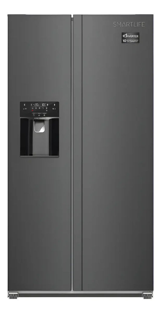 Heladera Smartlife Side By Side 690 Lt Inv Sl-sbs690sdi Qofe Inox
