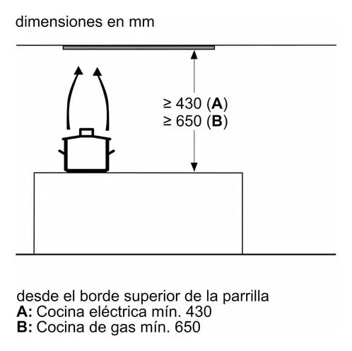Campana De Integración Empotrar Bosch 90cm Digital - Negro