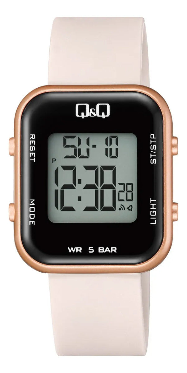 Reloj Q&q Digital Dama 34mm M207j007y - Rosado