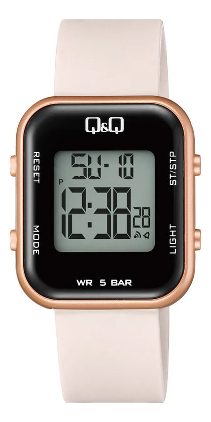 Reloj Q&q Digital Dama 34mm M207j007y - Rosado