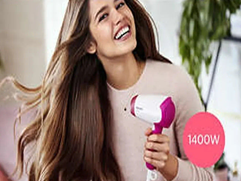 Secador De Pelo Philips Essential 1400w Bhd003 - Blanco/rosa