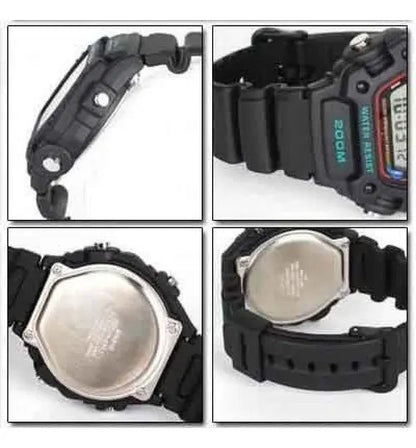Reloj Digital Casio Crono Alarm/tmr Ill Dw-290-1v Negro Negro Gris