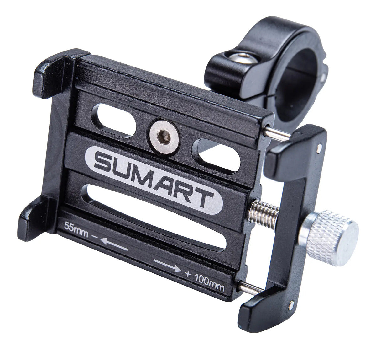 Soporte Porta Celular Bicicleta Y Moto Aluminio - Negro