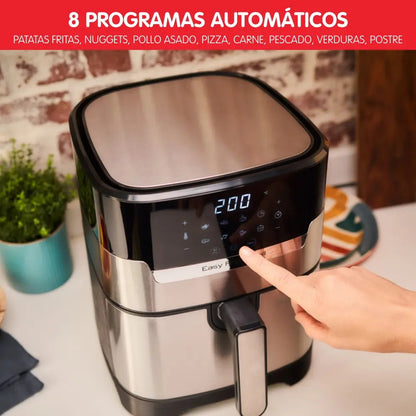 Freidora Sin Aceite Digital Moulinex Xl Acero Inox Gris